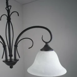 Luminaires Globo Lighting Suspension Globo Aries Noir, Blanc, 2 lumières