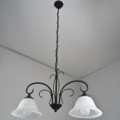 Luminaires Globo Lighting Suspension Globo Aries Noir, Blanc, 2 lumières