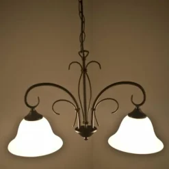 Luminaires Globo Lighting Suspension Globo Aries Noir, Blanc, 2 lumières