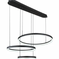 Luminaires Globo Lighting Suspension Globo AUGUSTO LED Or, Noir, 2 lumières, Télécommandes, Changeur de couleurs