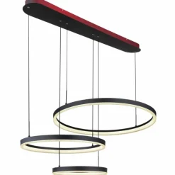 Luminaires Globo Lighting Suspension Globo AUGUSTO LED Or, Noir, 2 lumières, Télécommandes, Changeur de couleurs