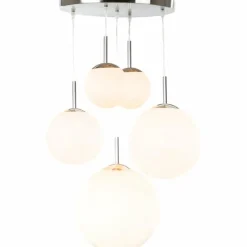 Luminaires Globo Lighting Suspension Globo BALLA Nickel mat, 2 lumières