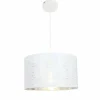 Lampes Vintages & Rétros-Luminaires Globo Lighting Suspension Globo BARCA Blanc, 1 lumière