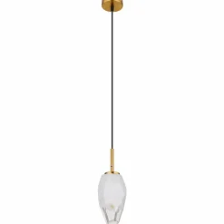 Luminaires Globo Lighting Suspension Globo BARCLEY Laiton, 1 lumière