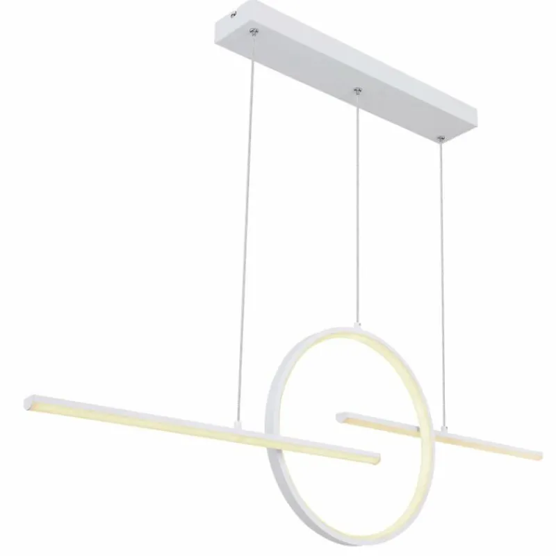 Luminaires Globo Lighting Suspension Globo BARRAL LED Blanc, 1 lumière, Télécommandes
