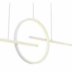 Luminaires Globo Lighting Suspension Globo BARRAL LED Blanc, 1 lumière, Télécommandes