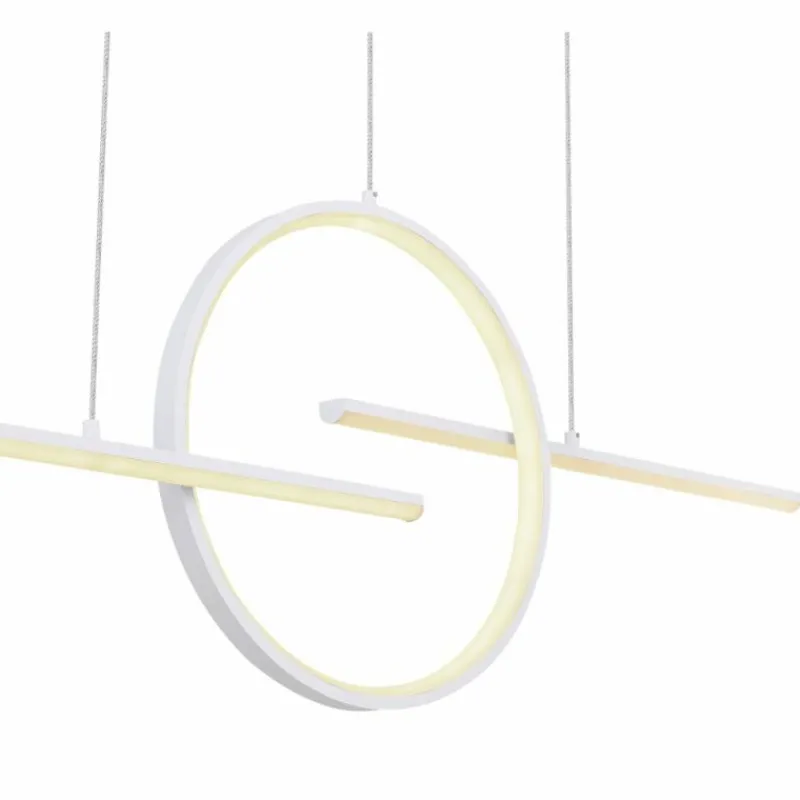 Luminaires Globo Lighting Suspension Globo BARRAL LED Blanc, 1 lumière, Télécommandes