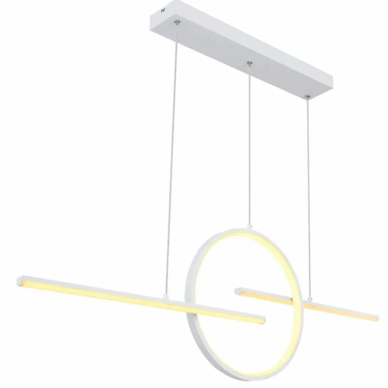 Luminaires Globo Lighting Suspension Globo BARRAL LED Blanc, 1 lumière, Télécommandes