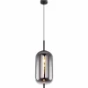 Suspension Verre Fumé-Luminaires Globo Lighting Suspension Globo BLACKY Noir, 1 lumière