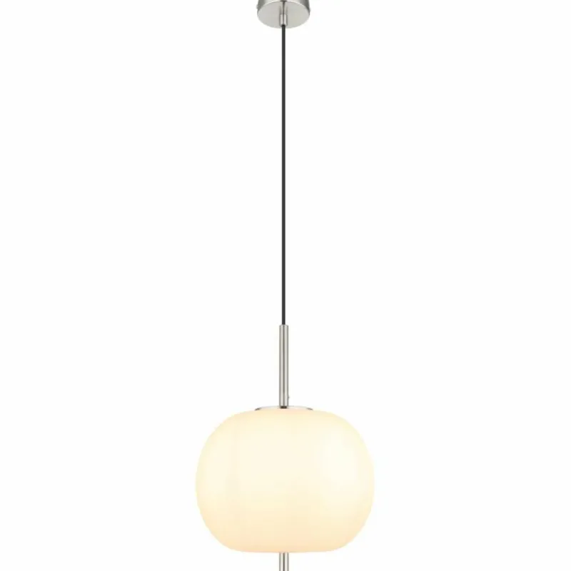 Luminaires Globo Lighting Suspension Globo BLACKY Nickel mat, 1 lumière