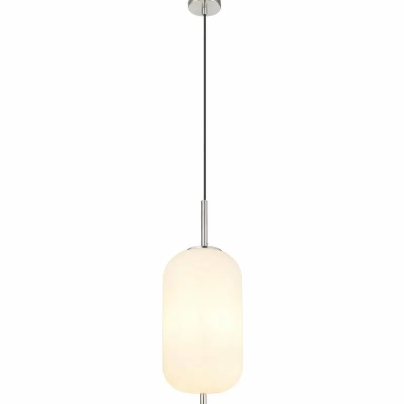 Luminaires Globo Lighting Suspension Globo BLACKY Nickel mat, 1 lumière