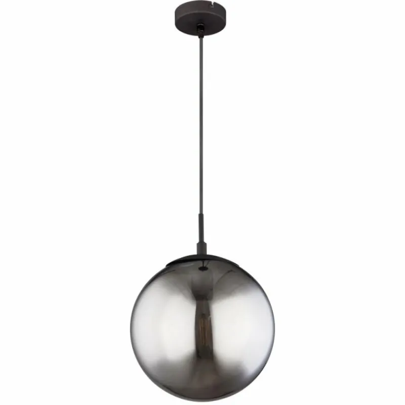 Suspension Verre Fumé-Luminaires Globo Lighting Suspension Globo BLAMA Noir, 1 lumière