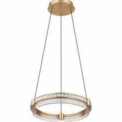 Lampes Dorées-Luminaires Globo Lighting Suspension Globo BLONDIE LED Or, 1 lumière, Télécommandes