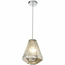 Lampe Turque-Luminaires Globo Lighting Suspension Globo BRANDON Chrome, 1 lumière