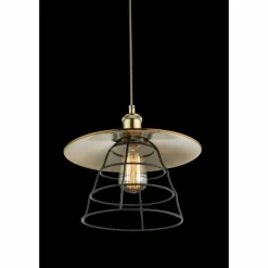 Lampes Vintages & Rétros-Luminaires Globo Lighting Suspension Globo Bronze, 1 lumière