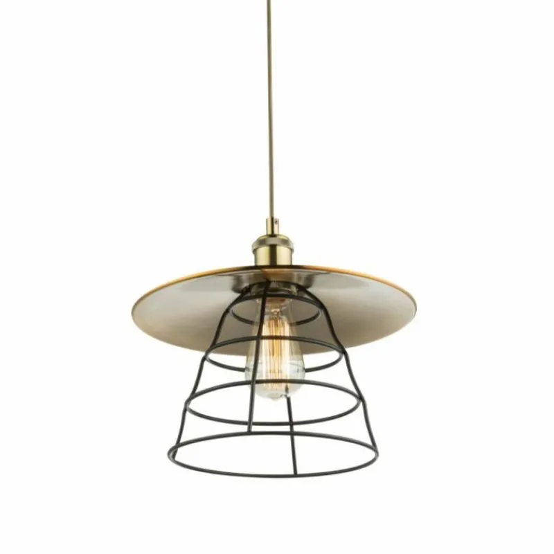 Lampes Vintages & Rétros-Luminaires Globo Lighting Suspension Globo Bronze, 1 lumière