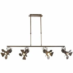 Luminaires Globo Lighting Suspension Globo CARSTEN Rouille, 4 lumières* Suspensions