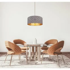 Lampes En Tissu-Luminaires Globo Lighting Suspension Globo CINDY Noir, 1 lumière