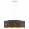 Lampes En Tissu-Luminaires Globo Lighting Suspension Globo CLARKE LED Nickel mat, 3 lumières