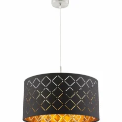 Luminaires Globo Lighting Suspension Globo CLARKE Nickel mat, 1 lumière* Suspensions