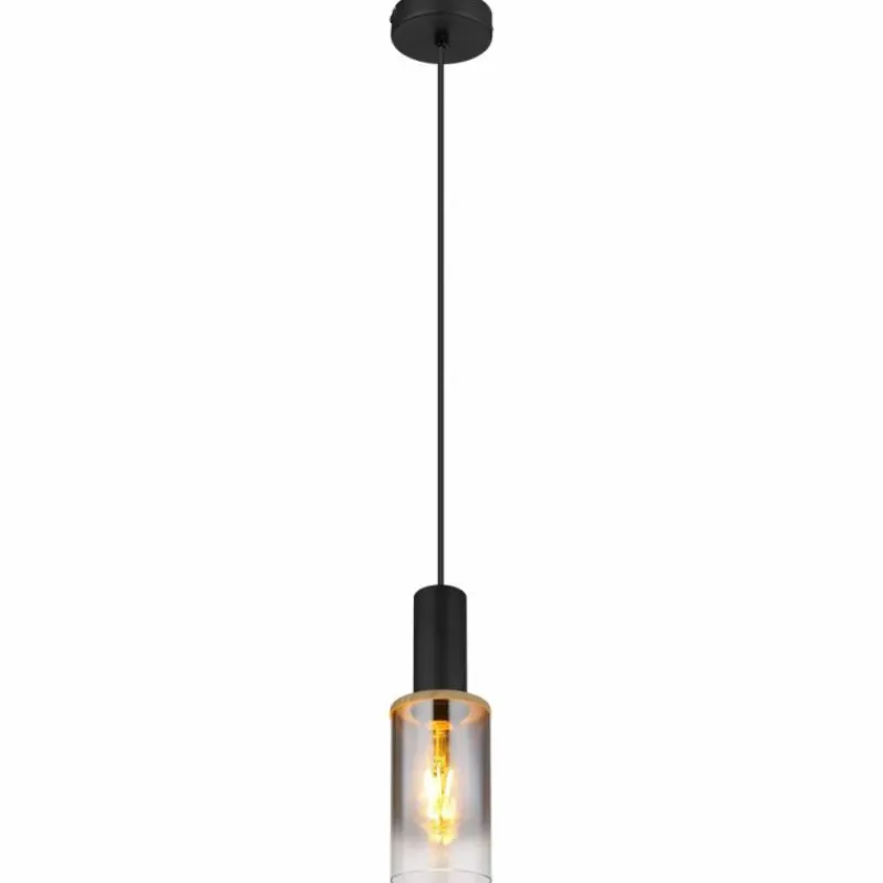 Suspension Verre Fumé-Luminaires Globo Lighting Suspension Globo CLASSIS Noir, 1 lumière