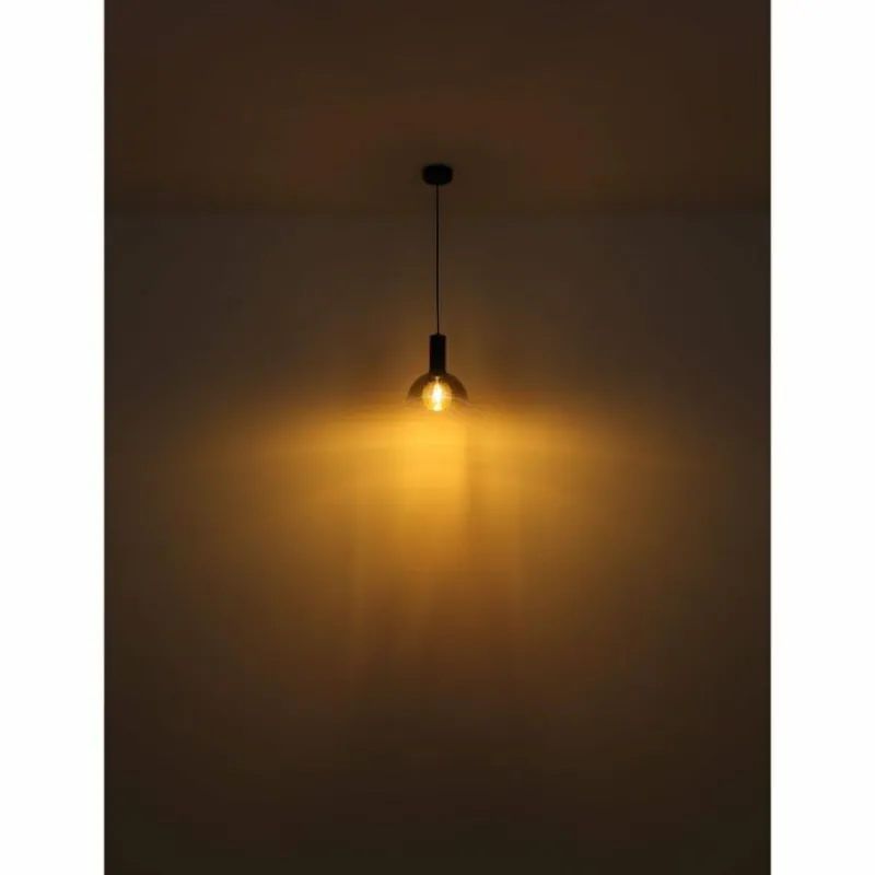 Suspension Verre Fumé-Luminaires Globo Lighting Suspension Globo CLASSIS Noir, 1 lumière