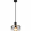 Suspension Verre Fumé-Luminaires Globo Lighting Suspension Globo CLASSIS Noir, 1 lumière