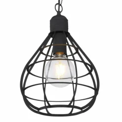 Luminaires Globo Lighting Suspension Globo CLASTRA Noir, 1 lumière* Suspensions