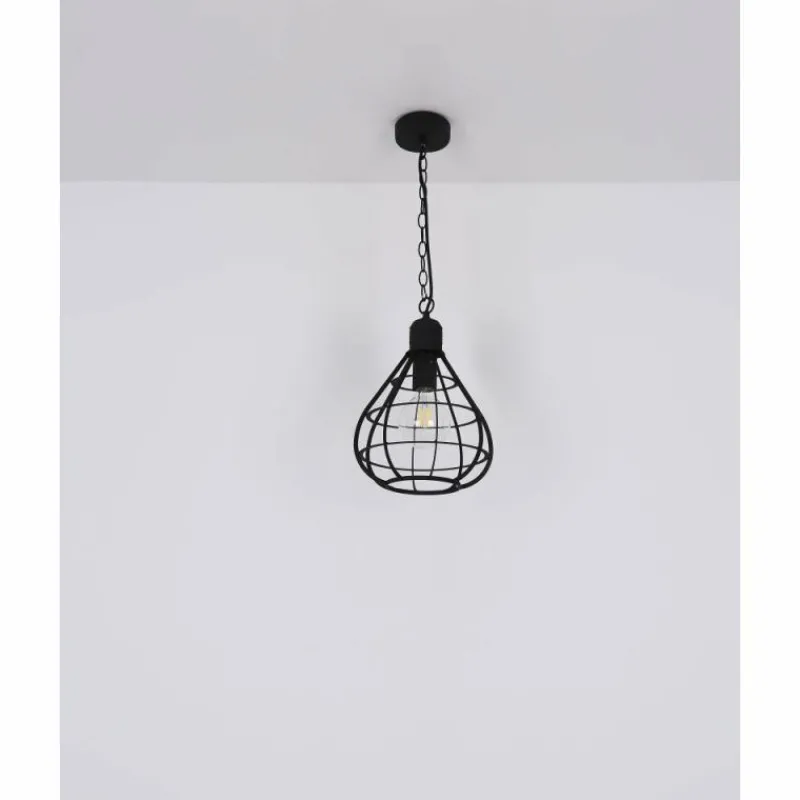 Luminaires Globo Lighting Suspension Globo CLASTRA Noir, 1 lumière* Suspensions