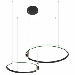 Lampes Dorées-Luminaires Globo Lighting Suspension Globo COCO LED Noir, 1 lumière, Télécommandes