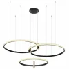 Lampes Dorées-Luminaires Globo Lighting Suspension Globo COCO LED Noir, 1 lumière, Télécommandes