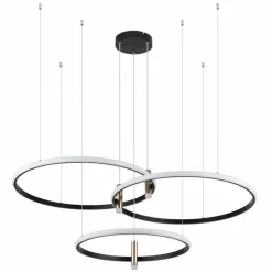 Lampes Dorées-Luminaires Globo Lighting Suspension Globo COCO LED Noir, 1 lumière, Télécommandes