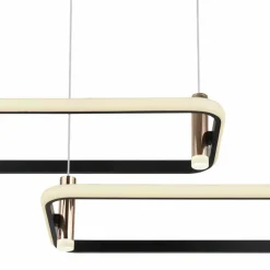 Lampes Dorées-Luminaires Globo Lighting Suspension Globo COCO LED Noir, 1 lumière, Télécommandes