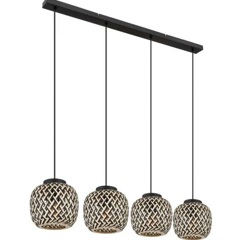 Luminaires Globo Lighting Suspension Globo COLLY Noir, 4 lumières* Suspensions