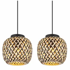 Luminaires Globo Lighting Suspension Globo COLLY Noir, 4 lumières* Suspensions