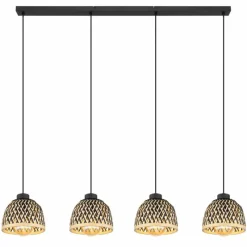 Luminaires Globo Lighting Suspension Globo COLLY Noir, 4 lumières* Suspensions