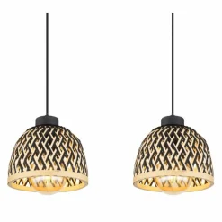 Luminaires Globo Lighting Suspension Globo COLLY Noir, 4 lumières* Suspensions
