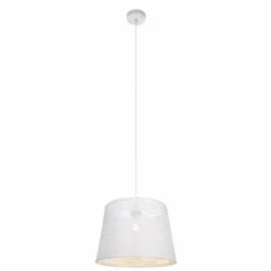 Luminaires Scandinaves-Luminaires Globo Lighting Suspension Globo CONE Blanc, 1 lumière