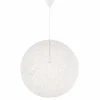 Lampes En Tissu-Luminaires Globo Lighting Suspension Globo COROPUNA Beige, 1 lumière