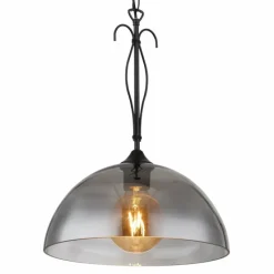 Luminaires Antiques-Luminaires Globo Lighting Suspension Globo COTTAGE Noir, 1 lumière