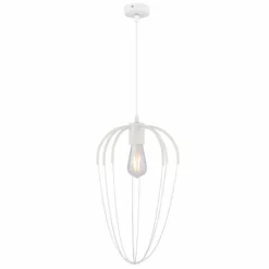 Luminaires Globo Lighting Suspension Globo CREAM Blanc, 1 lumière* Suspensions