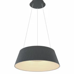 Luminaires Globo Lighting Suspension Globo CROTONE LED Anthracite, 1 lumière, Télécommandes