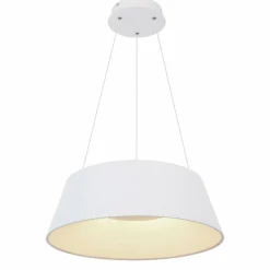 Luminaires Globo Lighting Suspension Globo CROTONE LED Blanc, 1 lumière, Télécommandes