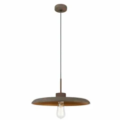 Lampes Industrielles-Luminaires Globo Lighting Suspension Globo DARENU Rouille, 1 lumière