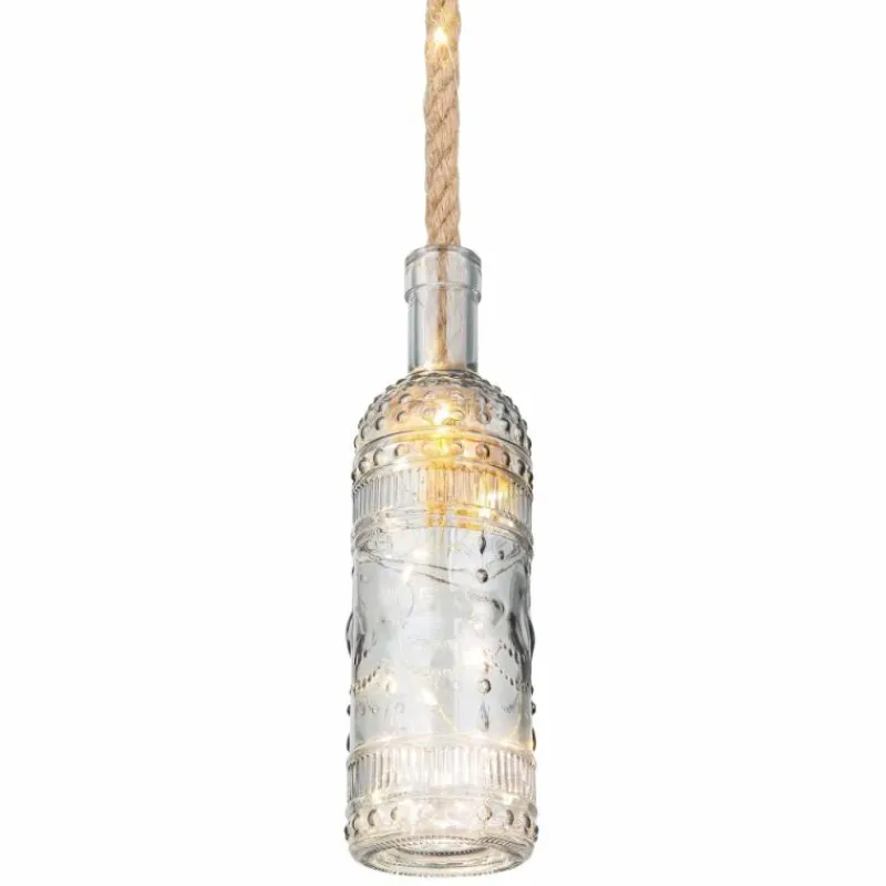 Suspension Verre Fumé-Luminaires Globo Lighting Suspension Globo DEKO LED Écru, 55 lumières