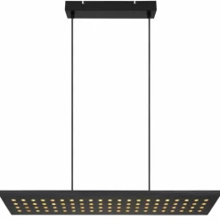 Lampes En Bois-Luminaires Globo Lighting Suspension Globo DOLORES LED Noir, 1 lumière