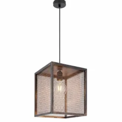 Lampes Industrielles-Luminaires Globo Lighting Suspension Globo DOMI Cuivre, 1 lumière