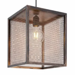 Lampes Industrielles-Luminaires Globo Lighting Suspension Globo DOMI Cuivre, 1 lumière