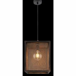 Lampes Industrielles-Luminaires Globo Lighting Suspension Globo DOMI Cuivre, 1 lumière