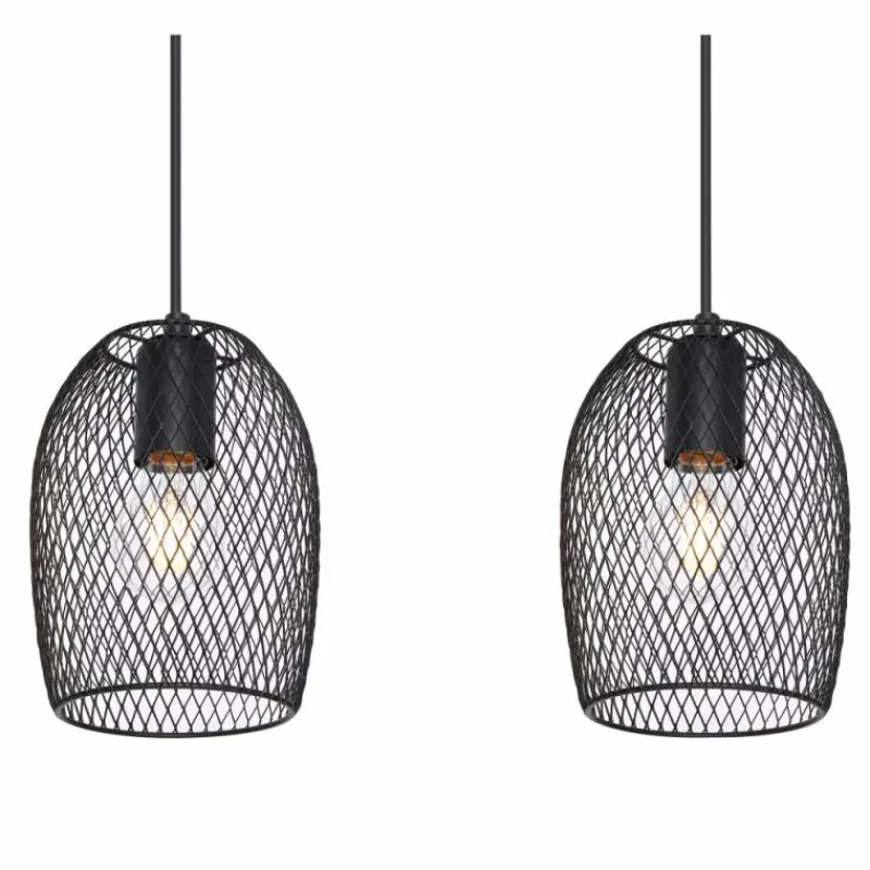 Luminaires Globo Lighting Suspension Globo DOPS Noir, 4 lumières* Suspensions
